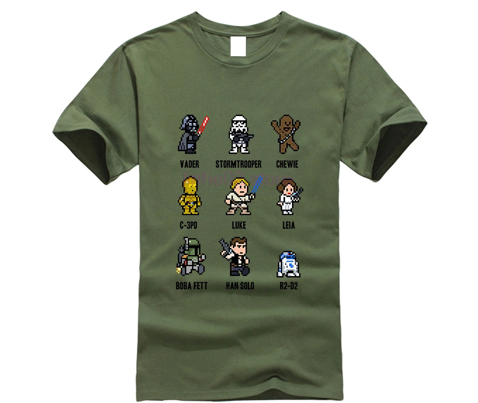 DARTH VADER STORMTROOR Chewie c-3P0 Luke Leia Boba Fett Han Solo R2d2 Звездные войны 8 бит футболка для взрослых
