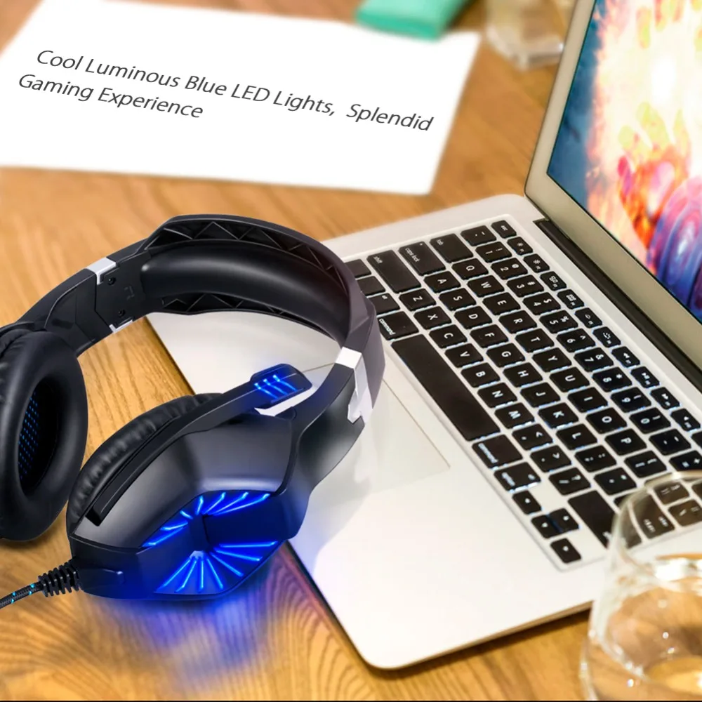 Arvicka игровая гарнитура глубокий бас шумоподавление Игровые наушники Lumious с