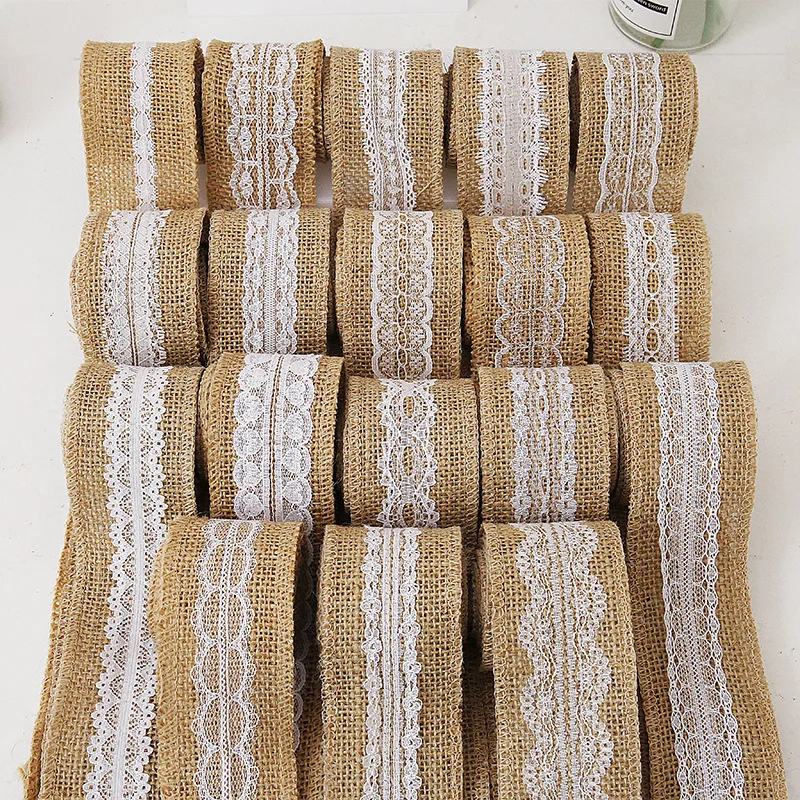 Горячая 2 м/рулон 5 см &quotВинтажная лента из натуральной джутовой мешковины