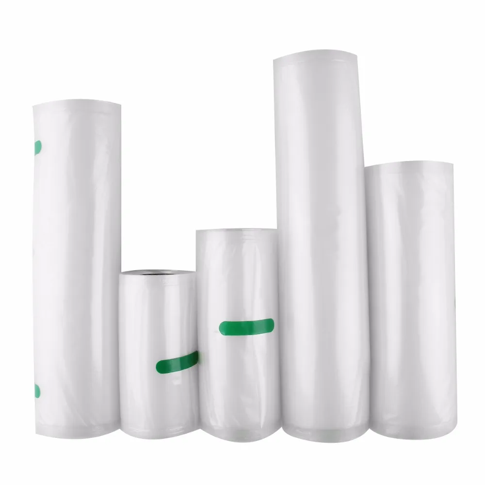 

Nosii 12x500 15x500 20x500cm Sealer Vacuum Food Bag Roll Storage Bag Fresh-Keeping Safety Saver Packing Kitchen Fruit Veg Tool