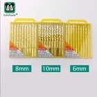 Бесплатная доставка, новое поступление, 6 мм, 8 мм, 10 мм, спиральная лопатка, треугольное сверло с шестигранным хвостовиком, сверла для керамической плитки, бетона, стекла, мрамора