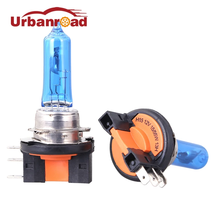Urbanroad 1 шт. 6000 К белый H15 галогенная лампа для автомобильных фар 12В 15/55 Вт