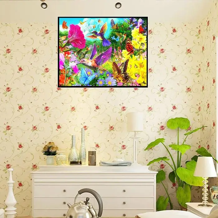 DIY Алмазная картина животное цветок вышивка крестиком Смола мозаика домашнее