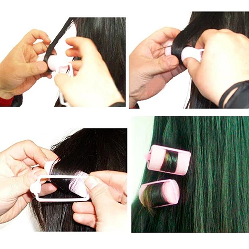 6 шт. Пряжка мягкая губка пена для завивки волос ролик легко завивка Стайлинг