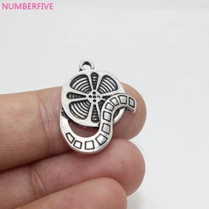 10 шт. 23x18 мм подвеска в виде серебряного тона|movie charm|antique silver pendantsilver pendant |