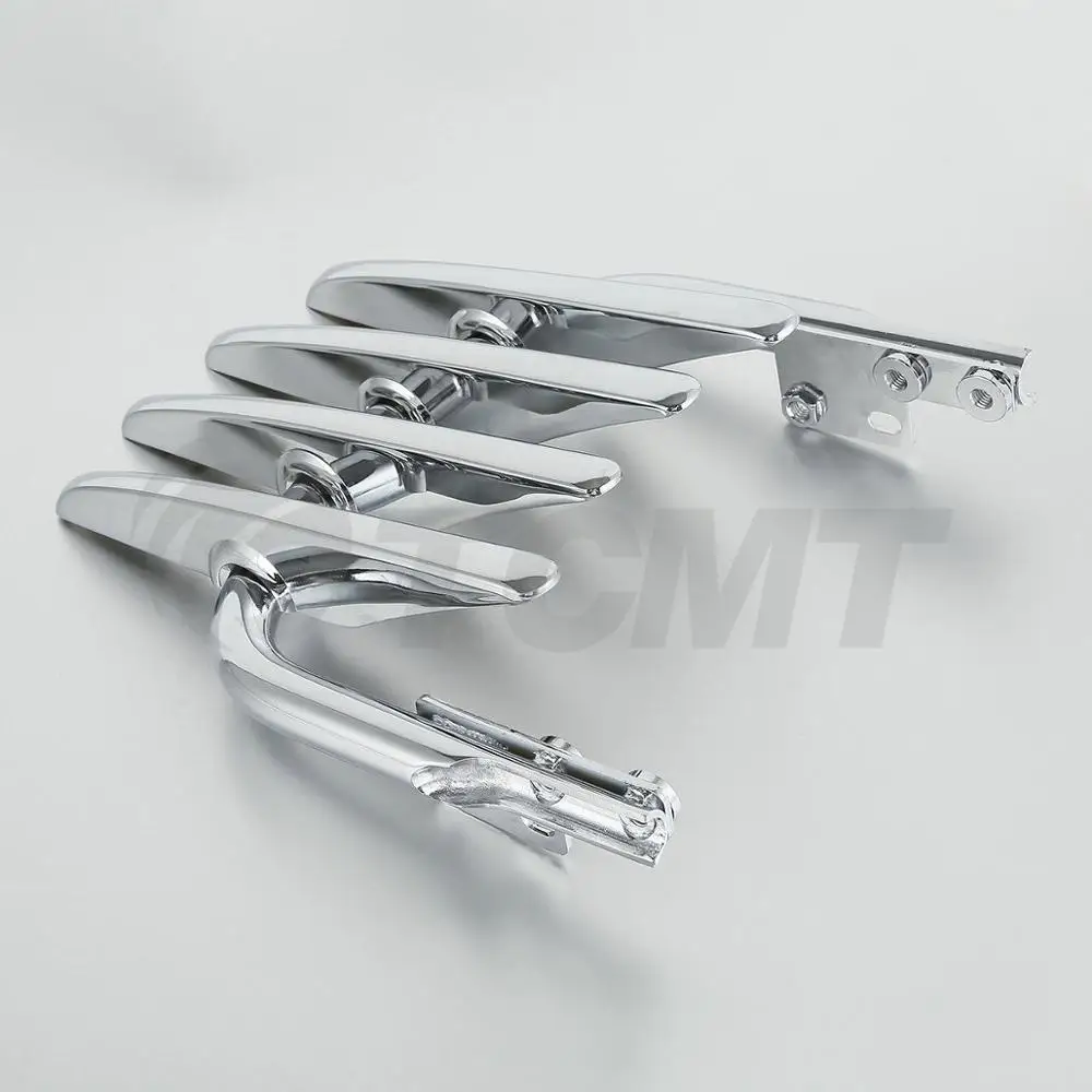 chrome МОТОЦИКЛ хром Черный стелс багажная стойка для Harley Electra Street Glide Road King 1999-2008 07 06 05 04 03 02 01 FLHX FLHT - Название цвета: chrome
