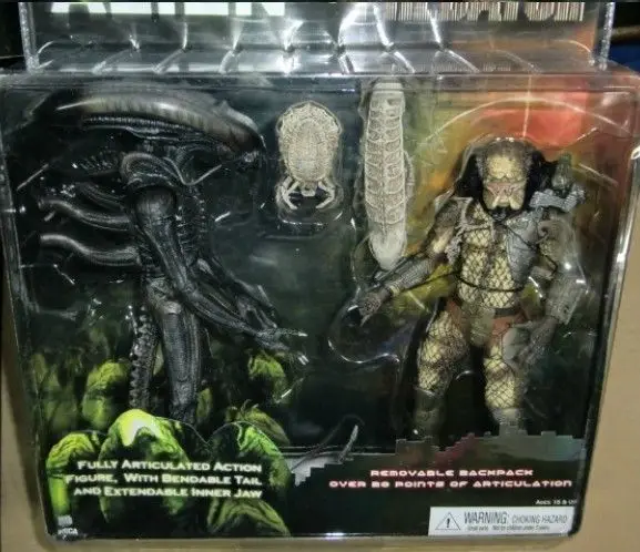 Экшн фигурка NECA Alien VS Predator Тру эксклюзивная из ПВХ 7 дюймов 2 упаковки|Игровые