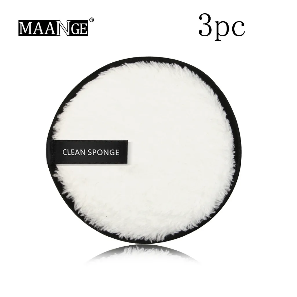 MAANGE puff Makeup 3 шт. очищающее полотенце для снятия макияжа очищающая ткань лица