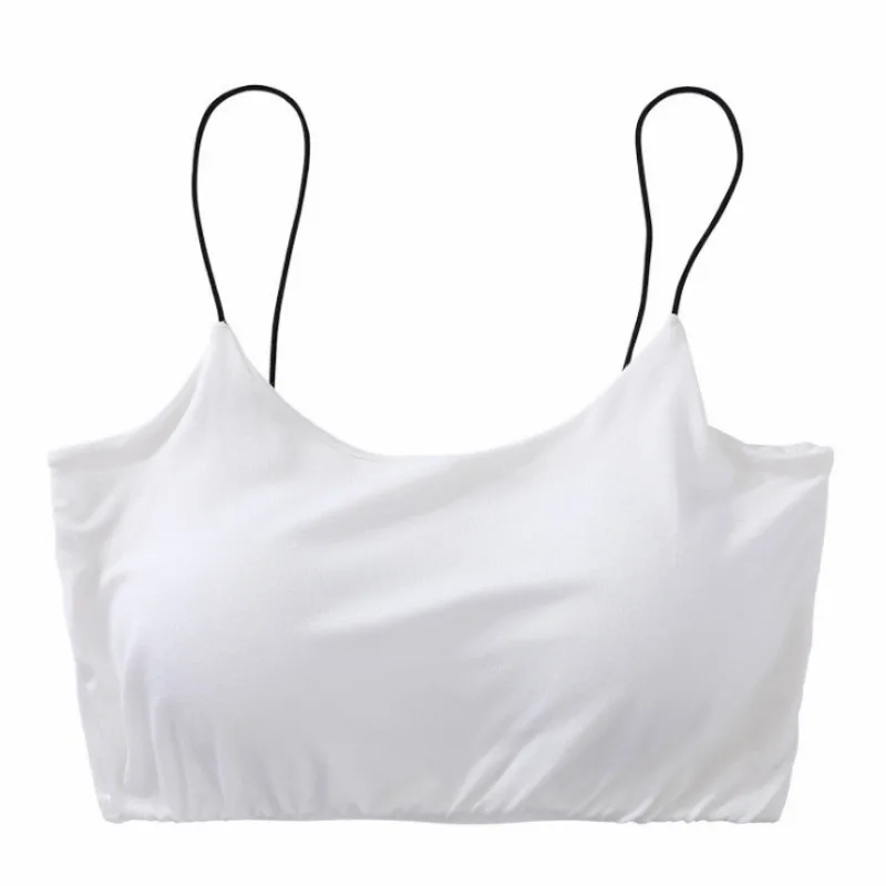 2018 Summer New Fashion Thin Shoulder Strap Ladies Sleeveless Strapless Tube Woman Sexy Elegant Tops | Женская одежда