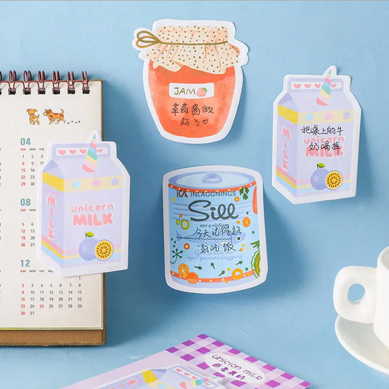 Kawaii Rainbow jar sticky notes memo pad Еженедельный план почтовые принадлежности Школьные принадлежности планировщик этикетки наклейки