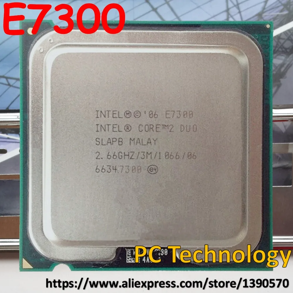 Оригинальный процессор Intel Core 2 Duo E7300 66 ГГц/1066/3 м/LGA775 настольный Бесплатная
