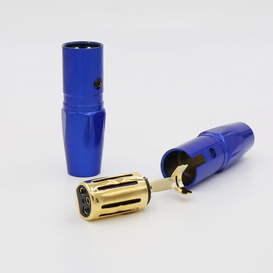 4 шт. Liton Позолоченный XLR аудио разъем для Hi Fi кабель|connectors for cables|connectors xlrconnectors gold |