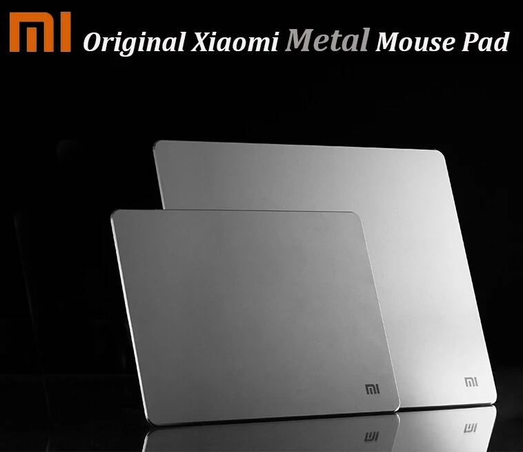Оригинальный Металлический Коврик для мыши Xiaomi MI тонкий алюминиевый коврик