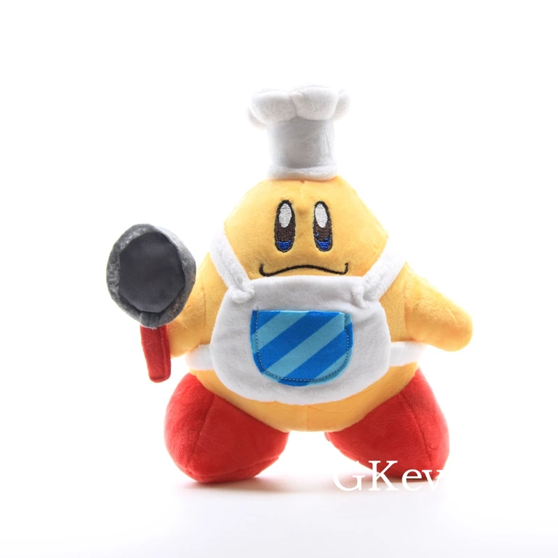 Chef Kirby 5 стилей с героями мультфильма «Диди King Кирби Soilder ваддл ди& ковылять ДУ шеф-повара плюшевый Кирби игрушки куклы 14-26 см - Цвет: Chef Kirby