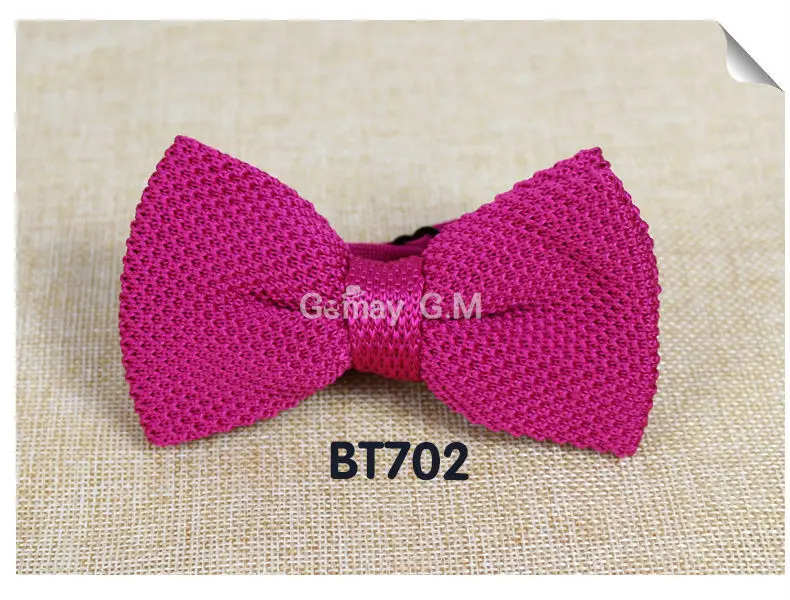 New Men Solid Knitted Bowtie Bow Tie for Mens Pre Tied Adjustable Knit 20 colors Free shipping|tie and belt rack|tietie parts |