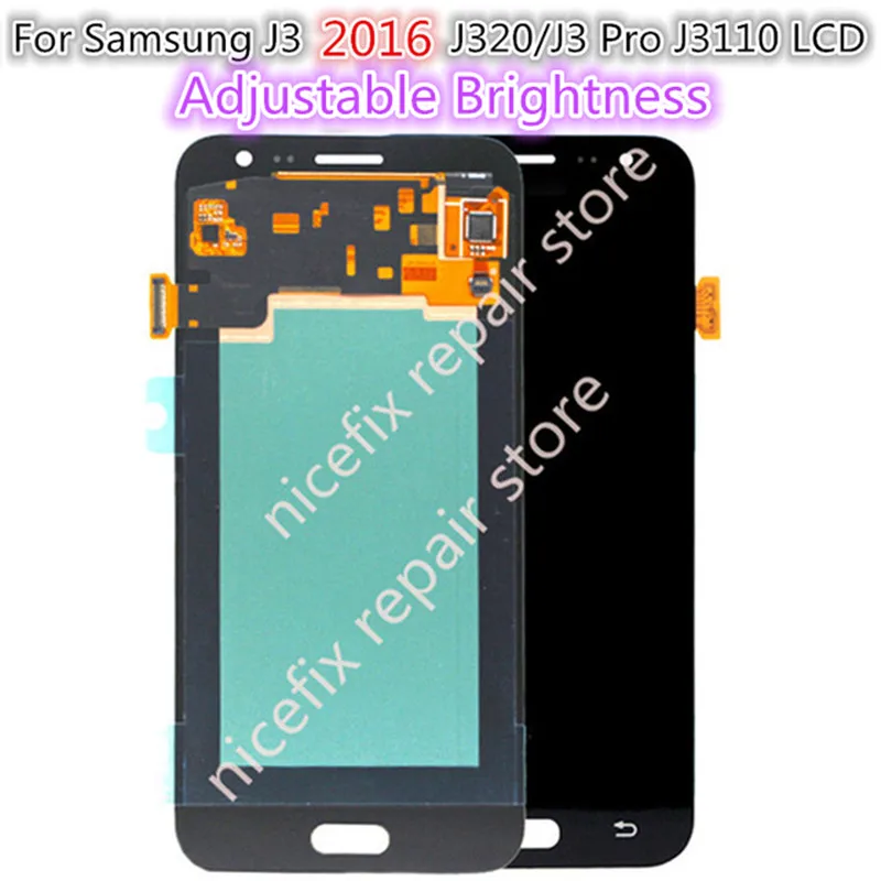 Для SAMSUNG GALAXY J3 LCD J320 J320F j3 pro j3110 SM дисплей кодирующий преобразователь сенсорного