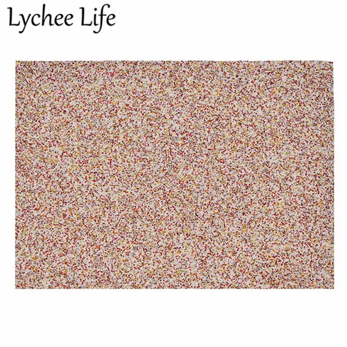 6 Lychee Life A5 плотная блестящая искусственная кожа ткань красочные 21x15 см искусственная ткань DIY ручной работы швейная одежда аксессуары - Цвет: 6