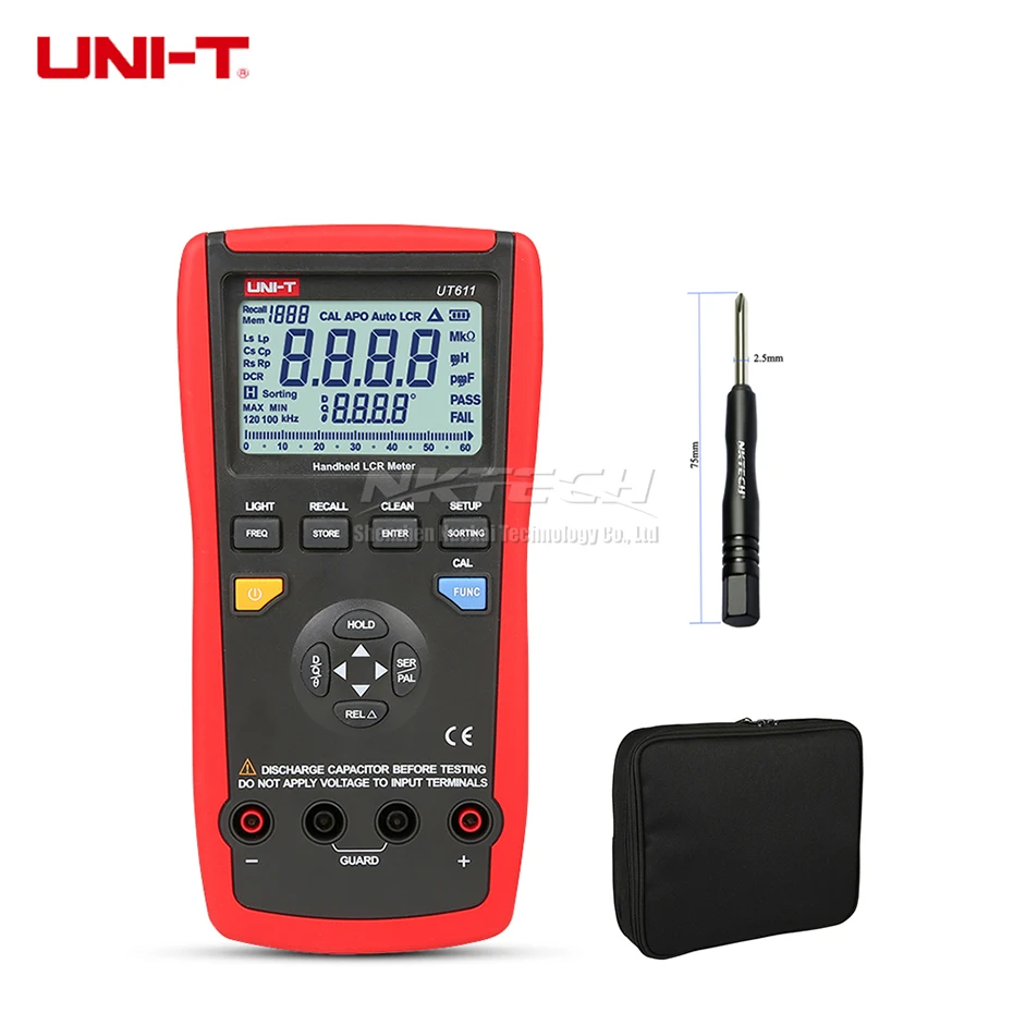 UNI-T UT612 USB Интерфейс 20000 графы LCR метров ж/индуктивность частота Тесты и отклонение отношение - Цвет: UT611 600uH - 200H
