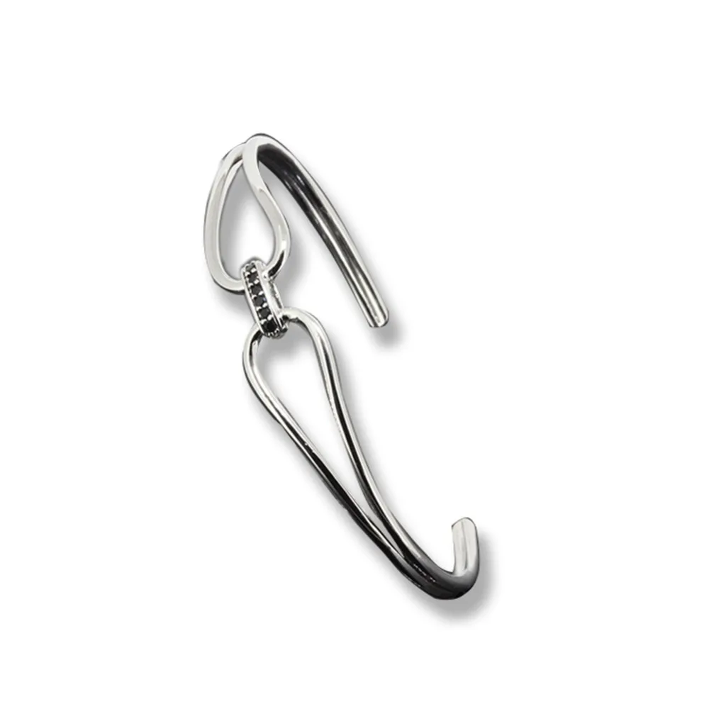 Лидер продаж модный браслет с микрозакрепкой Открытый черным фианитом и