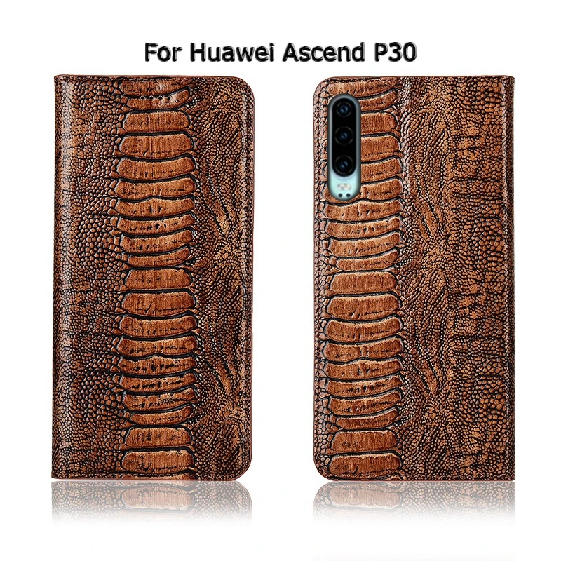 Топ из натуральной коровьей кожи Магнитный чехол для huawei Ascend P30 P20 Pro Lite подставка Флип Ретро чехол для телефона чехол