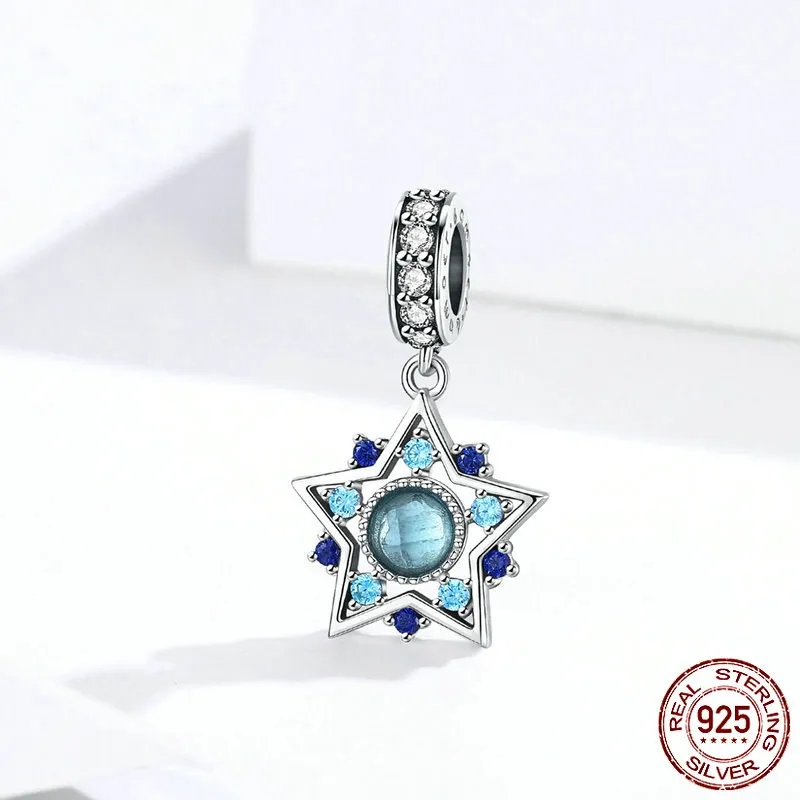 das099 Браслет Pandora, серебро 925,, красный карп, звезда, солнце, луна, бусы, S925, сердце, ключ, девушка, Бабочка, амулеты, сделай сам, ювелирное изделие - Окраска металла: das099