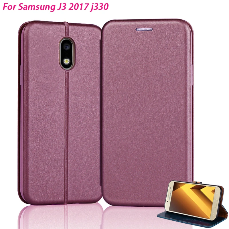 KaiNuEn кожаный чехол для Samsung Galaxy J3 2017 J 3 pro J330 флип 5 0 &quotcoque Роскошный телефона задняя