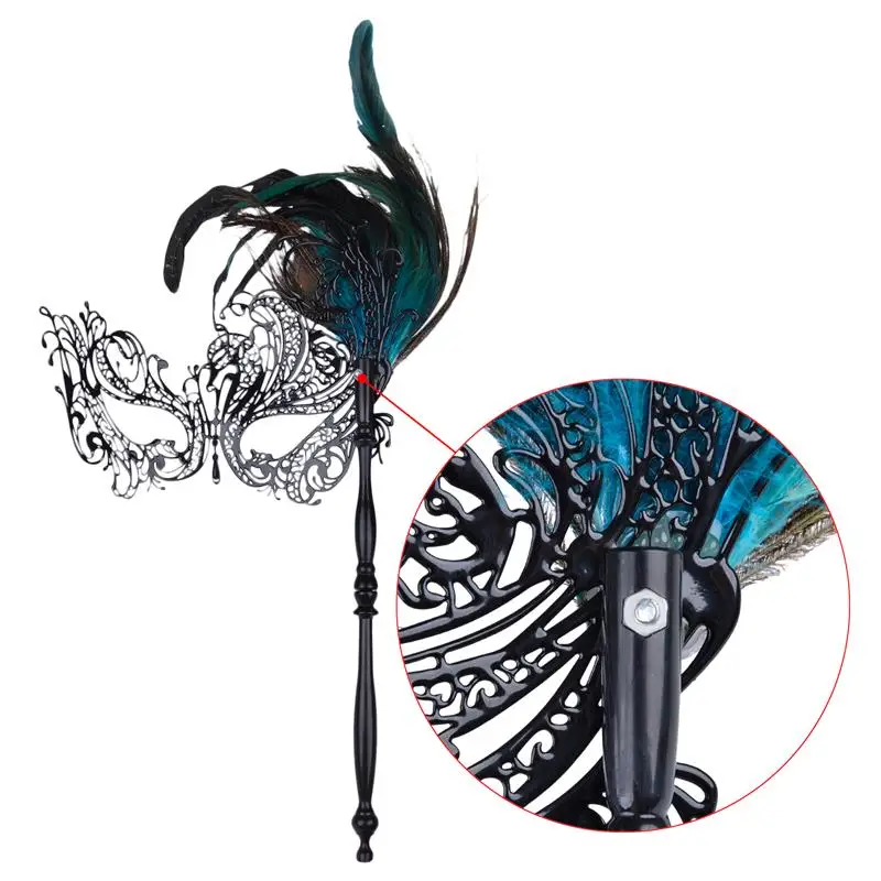 FUnPa женская маска на Хэллоуин маскарадные маски стразы металлическая половину