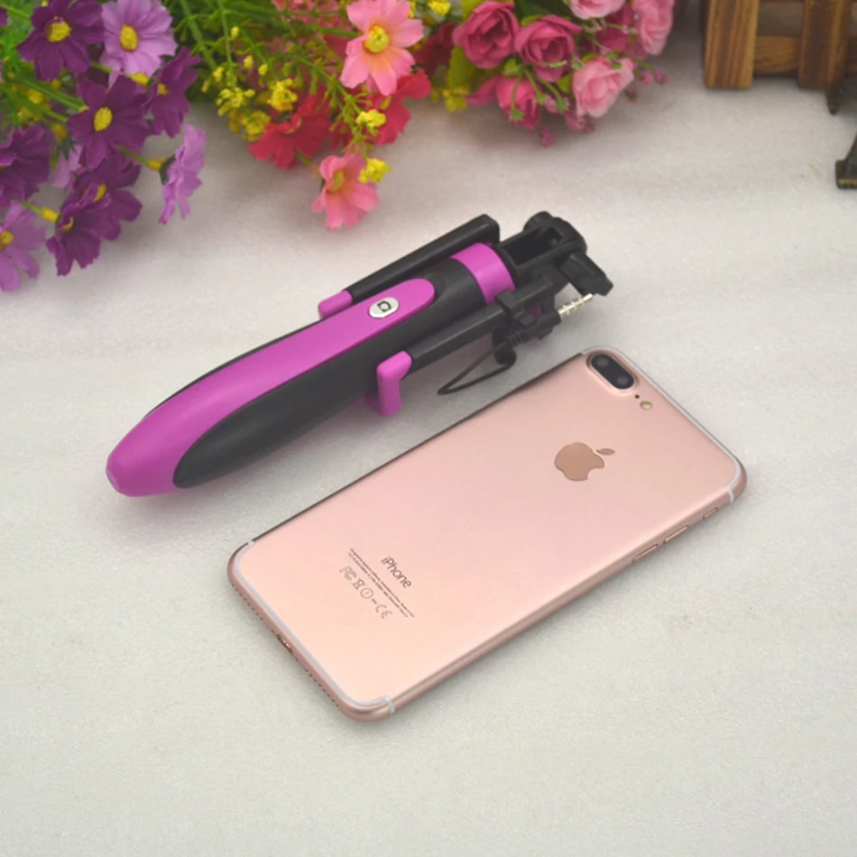 Проводная Мини селфи палка 20 68 см раздвижной монопод для телефонов Iphone 5 6 6s samsung
