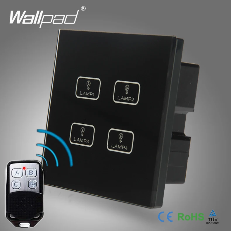 Сенсорный выключатель 2 шт. 4 Gang 2/3/4 way RF Android/IOS Wi Fi|4 gang|controller touchtouch control switch |