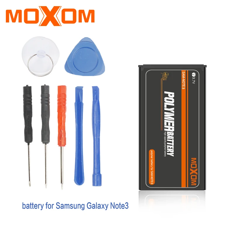 Аккумулятор MOXOM для Samsung Galaxy Note 3 N900 N9002 N9005 N9006 N9008 B800BC 3000 мАч с бесплатными