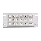 Металлическая прочная клавиатура для киоска с 18 клавишами, цифровая клавиатура Vandal Proof 304, металлическая клавиатура из нержавеющей стали для торговых автоматов на заказ