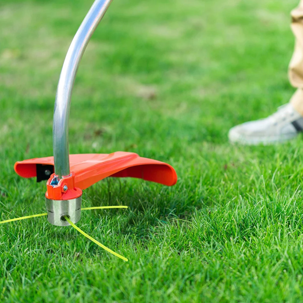Aluminum Grass Trimmer Head with 4 Lines Brush Cutter Head Lawn Mower Accessories Cutting Line Head