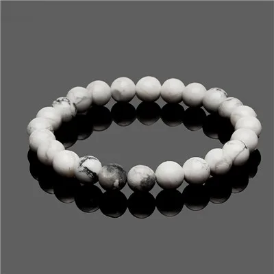 Natural Stone Beads Bracelets High Quality Tiger Eye Buddha Lava Round Beads Elasticity Rope Bracelets for women& men jewelry - Окраска металла: 02