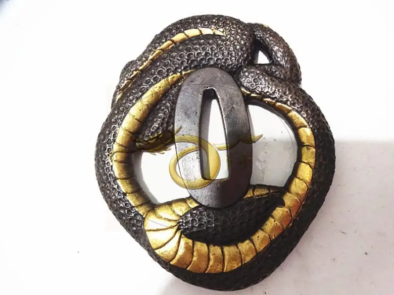 Высококачественная латунная позолоченная японская Цуба для Катанов меч