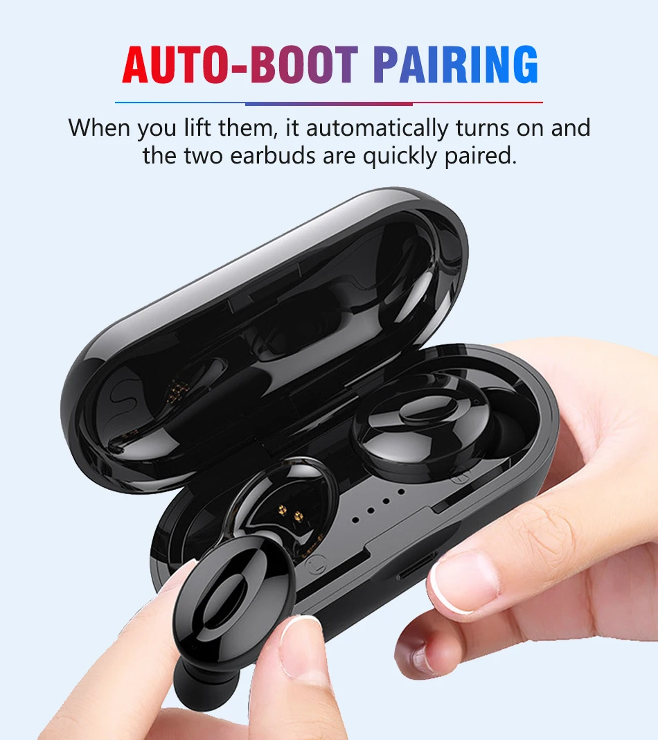 TWS Bluetooth V5.0 IPX5 стерео беспроводные мини наушники 3D Беспроводные наушники с двойным микрофоном для телефона Xiaomi samsung