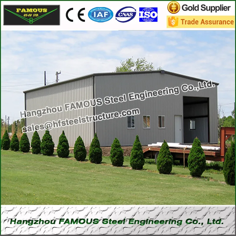 

Metal garage and steel sheds from China steel structure fabrication