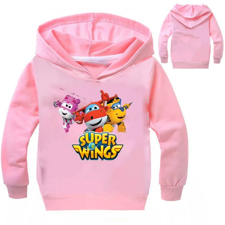 COLOR 11 DLF 2-16Years Осенние костюмы Супер худи Wings детская одежда свитера для детей, которые начинают ходить, с рисунками из мультфильмов, топы, футболка для маленьких девочек одежда для малышей, пальто - Цвет: COLOR 11
