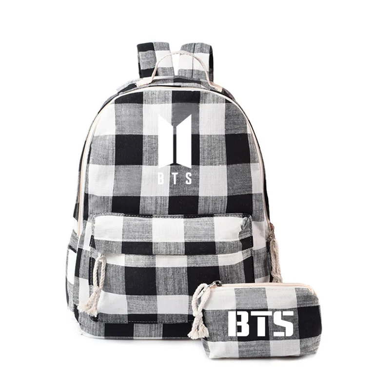 Новый Kpop Bangtan Boys BTS EXO GOT7 дважды рюкзак из холщовой ткани с принтом модные женские