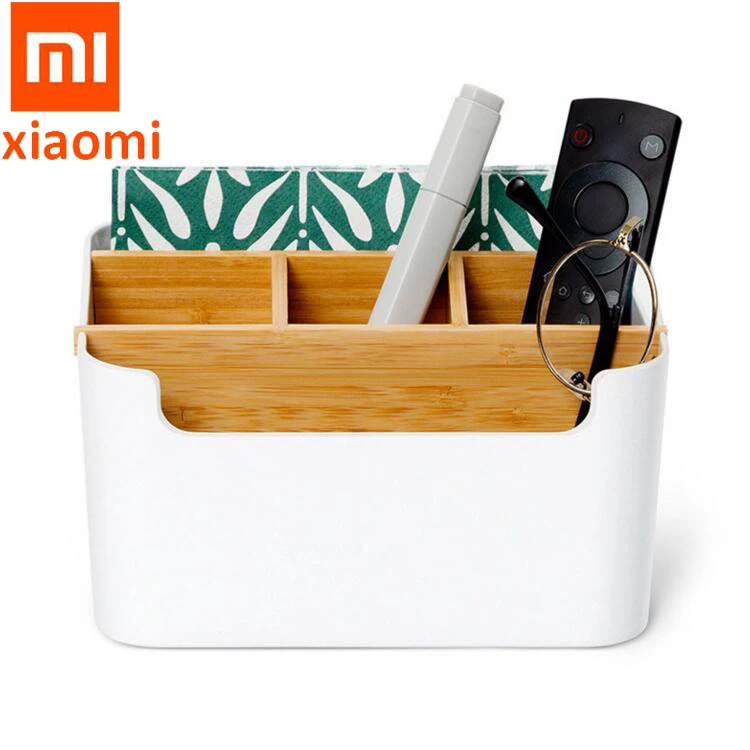 

Оригинальный съемный Органайзер из бамбукового волокна Xiaomi Mijia, коробка для хранения косметики, портативный чехол для умного дома