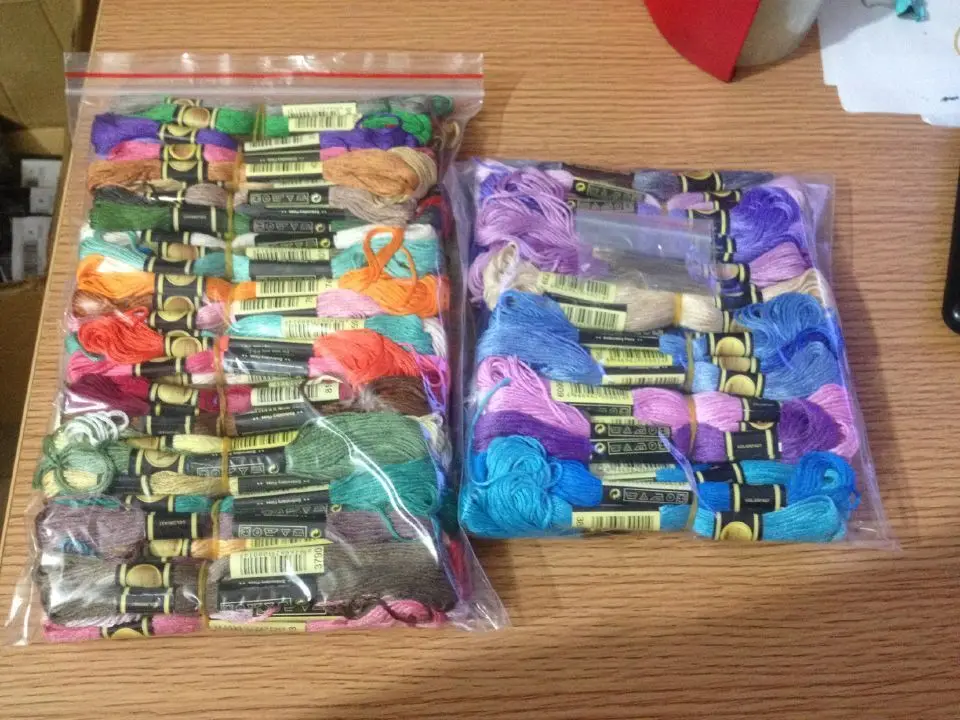 

Any CXC Threads Number Total 100 Skeins Of Thread Embroidery Cross Stitch Floss Similar DMC Thread