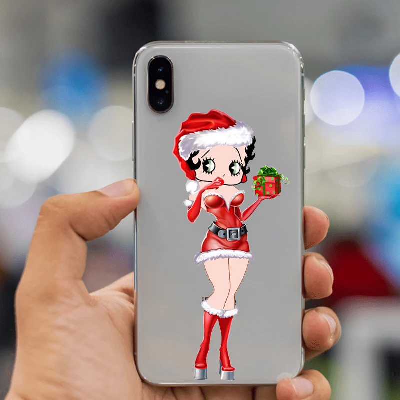 Betty Boop Мягкий ТПУ силиконовый чехол для iPhone XR XS Max 8X7 6 6S Plus 5 5S SE 5C 4 4S | Мобильные