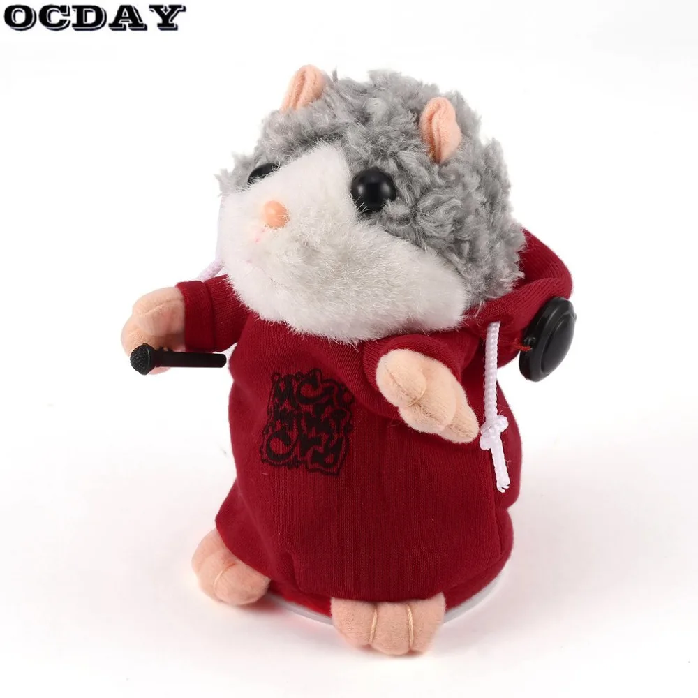 OCDAY говорящий хомяк, мышь, плюшевая игрушка для питомца, милая говорящая звуковая запись хомяка, развивающий подарок, игрушки для детей, подарок, Новинка