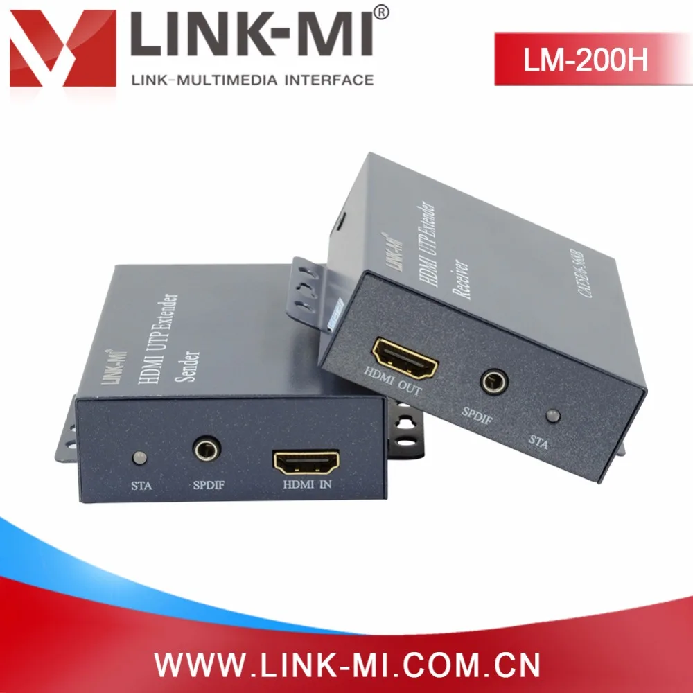 Длинный диапазон видео цифровой аудио удлинитель HDMI передатчик приемник 200 м