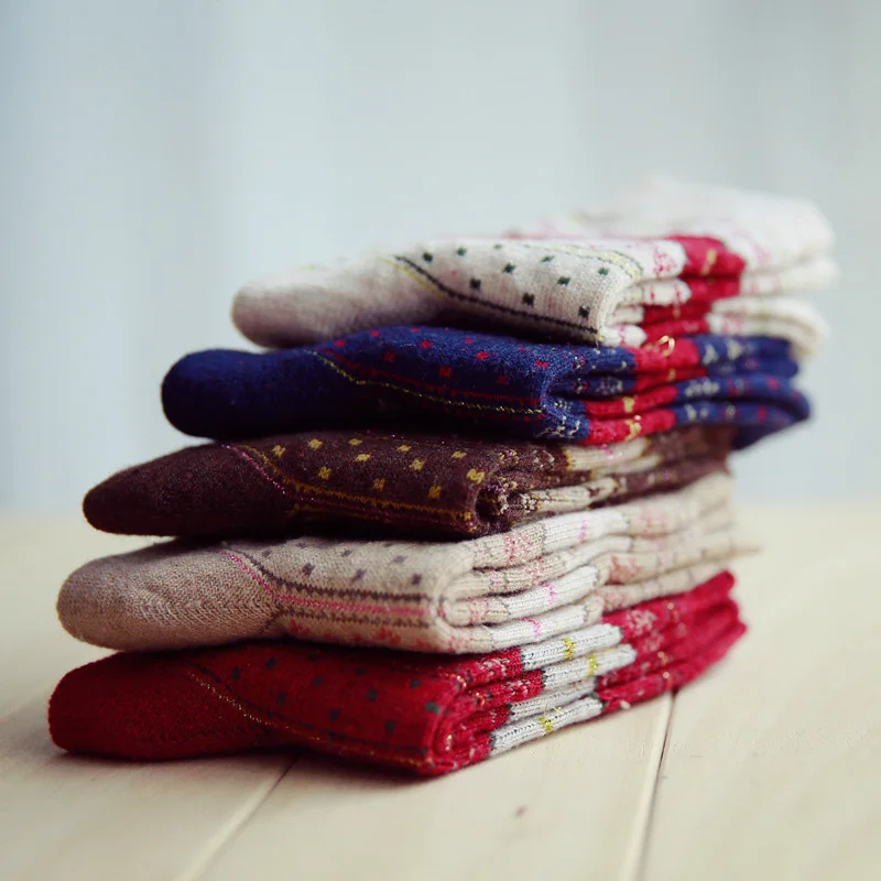 3 пары Шерстяные Носки с рисунком рождественского оленя|Носки| |