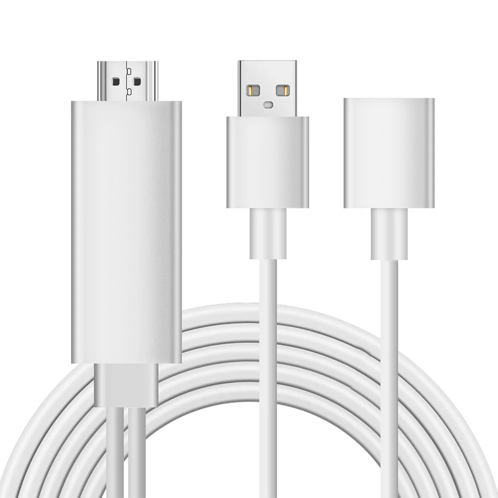 Lightweight Adapter USB To HDMI Universal For IPhone Android High-speed Portable Audio Durable Converter Cable | Электроника