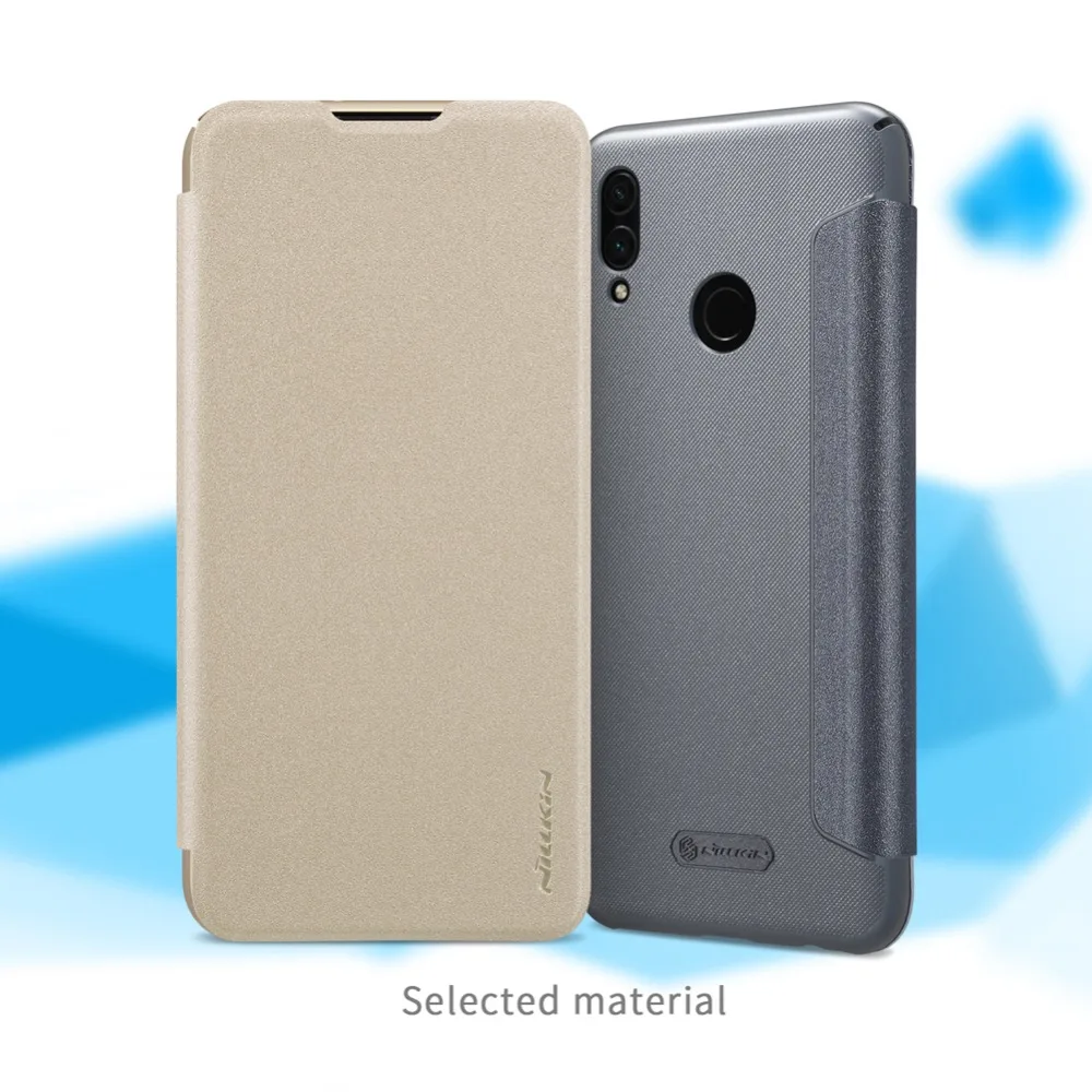 Huawei Honor 10 Lite чехол Nillkin блестящий кожаный флип-чехол Роскошный тонкий матовый чехол для телефона для huawei Honor 10 Lite Nilkin чехол