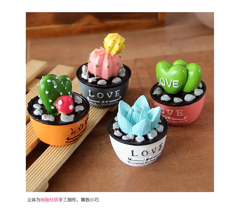 1PC TV cabinet decor small bonsai cactus pot creative Home Furnishing accessories resin crafts JL 0971 | Дом и сад