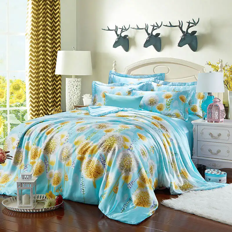 Комплект постельного белья покрывала из сатина и шелка комплекты пододеяльников