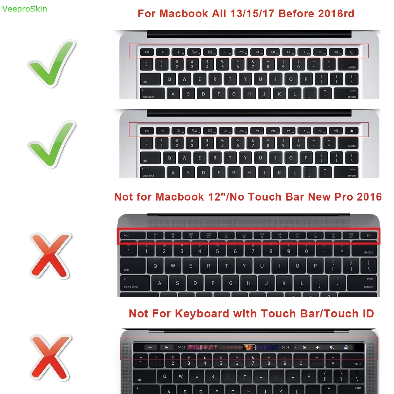 Защитный чехол для клавиатуры Macbook Air Pro Retina силиконовый защитный с клавишами