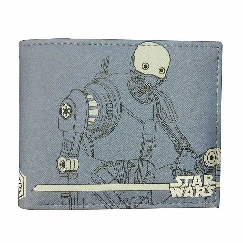 New star войны кошелек Мода Анимация Дизайн Для мужчин короткие кошелек ПВХ Кожа PU сложенный кошельки подарки для подростка различные Дизайн s